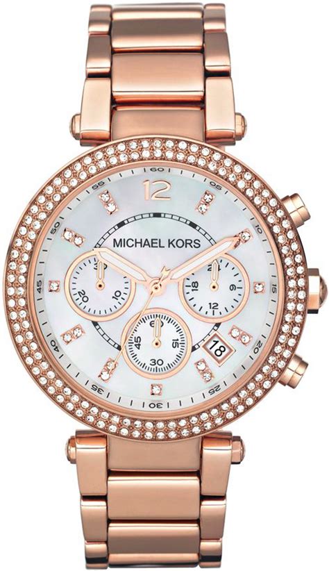 michael kors parker glitz chronograph watch|michael kors watches mk5491.